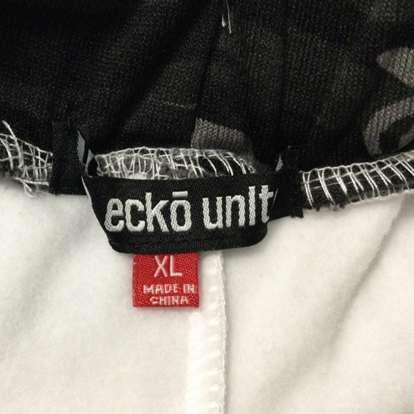 Ecko Unlimited White w/ Gray/Black Camo Sweatpants Size XL EO31G578B - Picture 5 of 9